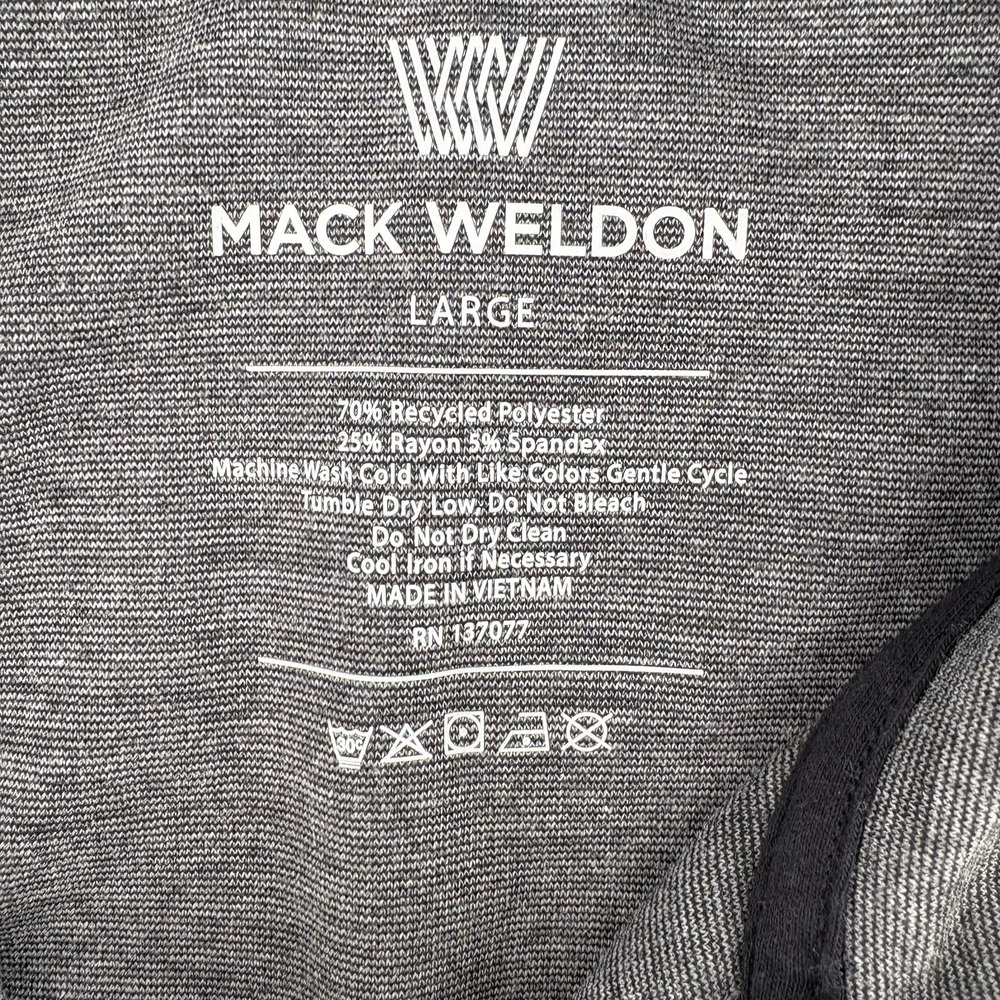 Mack Weldon Jacket Men Large Gray Atlas Full Zip Stretch Everyday Sweatshirt - Picture 3 of 8